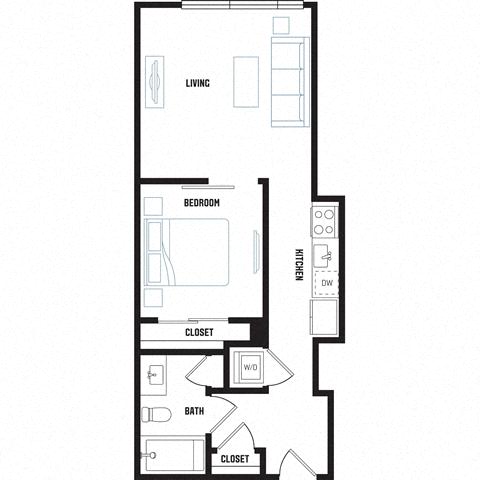 Floor plan layout diagram for A2